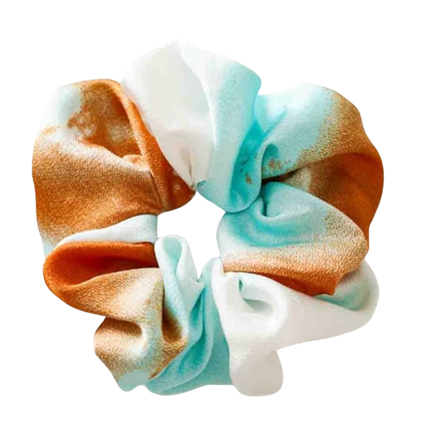 Orange and Blue Tye Dye Scrunchie