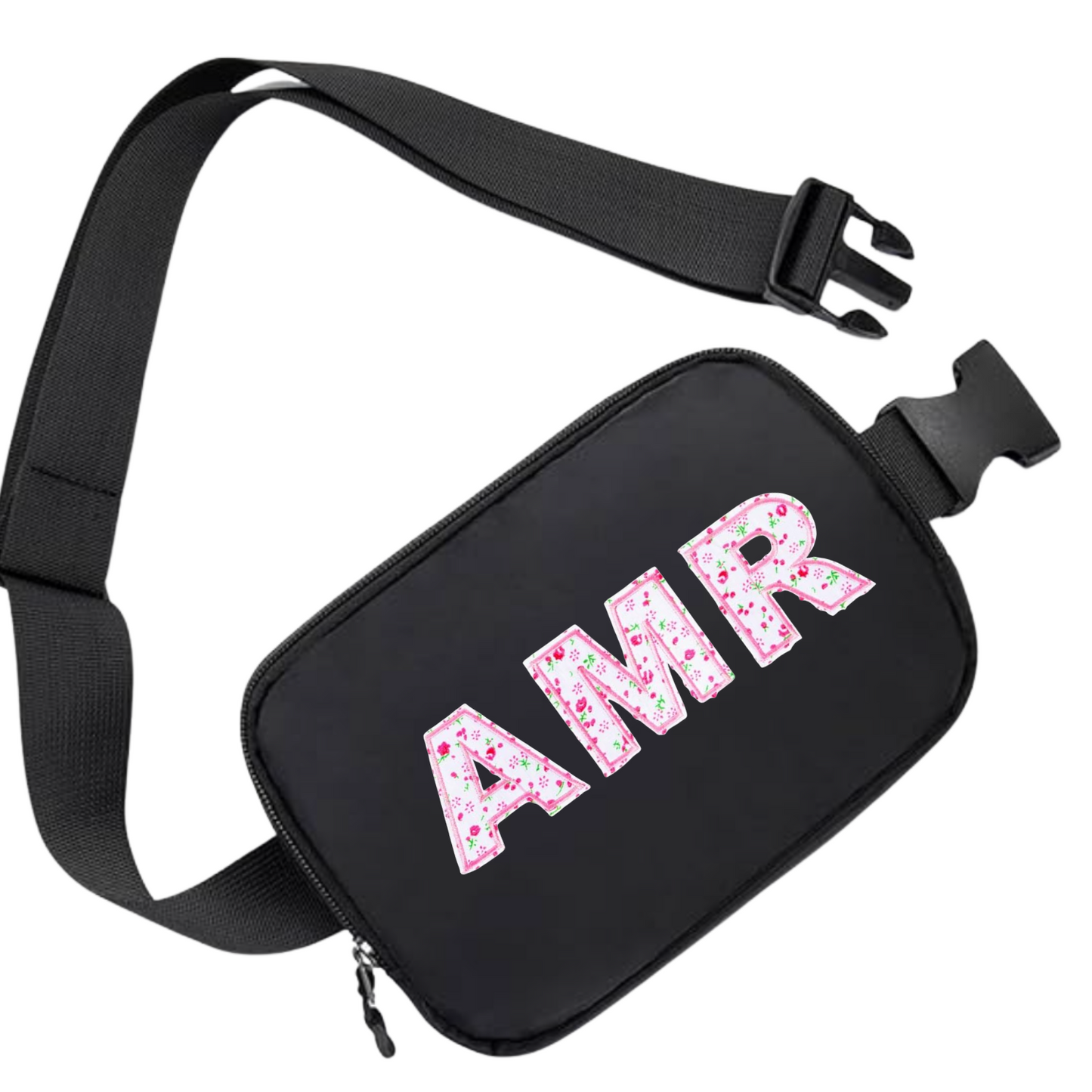 Floral Monogram Belt Bag