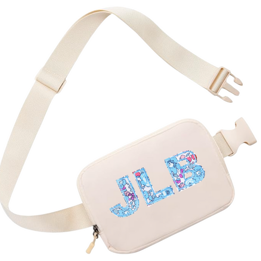 Floral Monogram Belt Bag