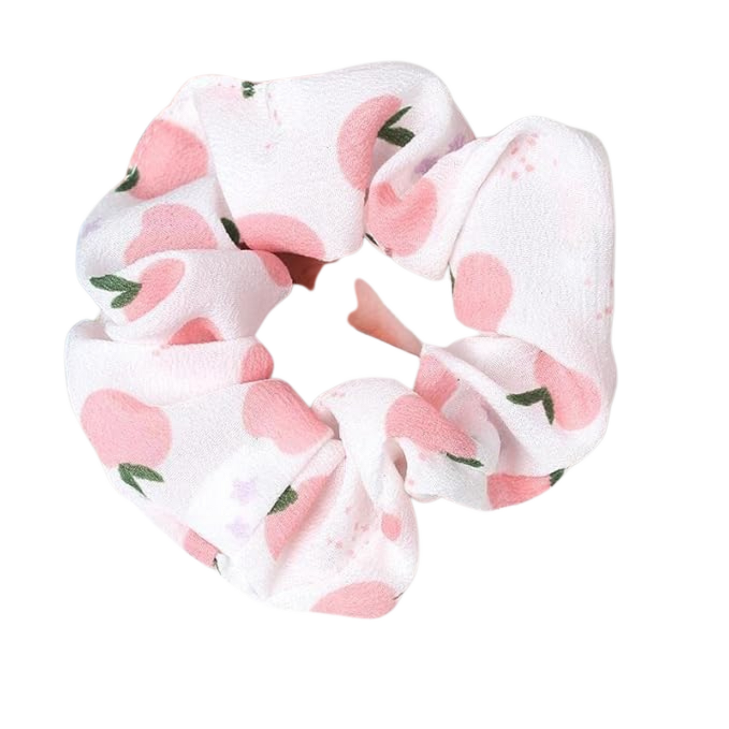 Pink Apple Scrunchie