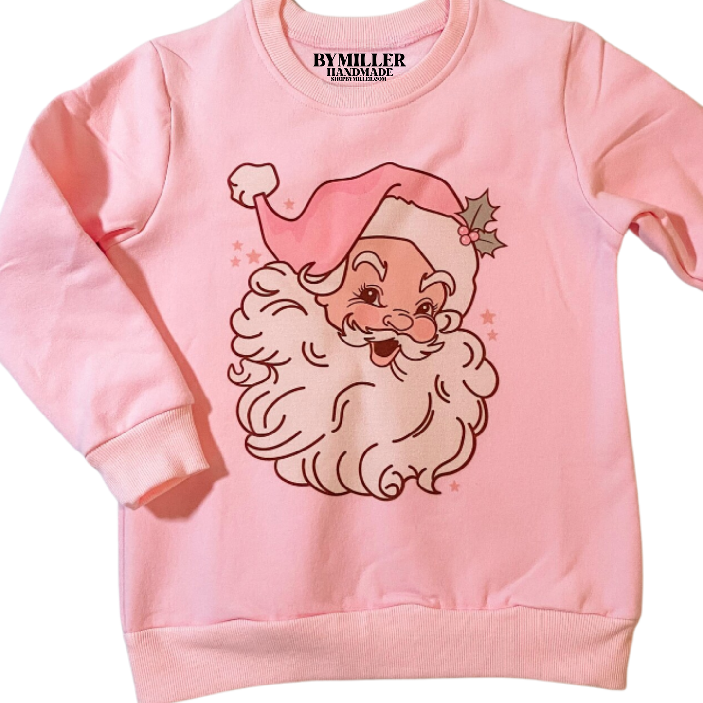 Pink Retro Santa Sweatshirt